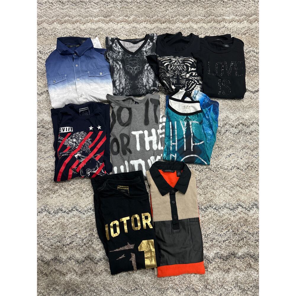 Lot Of 9 Sean John Y2K Shirts 1 XL, 1 XXXL and 7 XXL(PLEASE READ DESCRIPTION)